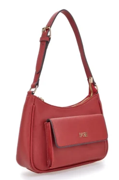 Borsa a spalla rossa con tasca frontale Basile Class BA11950ESAF