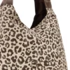 Borsa beige animalier con nodo Basile CLASSBA22222