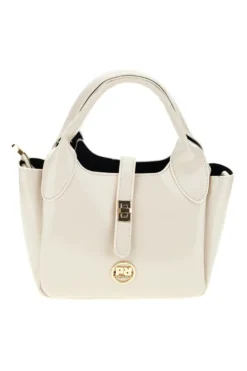Borsa beige con foulard Prima riga BAGPITT005-B