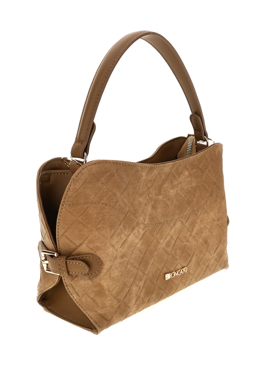 Borsa color Cuoio con tracolla removibile Roncato R5390