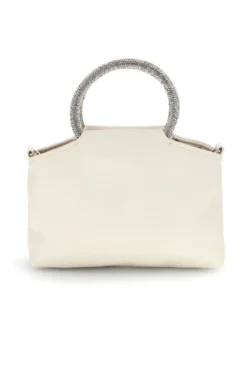 Borsa crema con manico gioiello Nbg SERA/1281