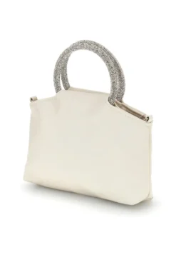 Borsa crema con manico gioiello Nbg SERA/1281
