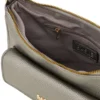 Borsa grigio metallizzato con tasca frontale Basile 11950EDOLL