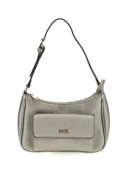 Borsa grigio metallizzato con tasca frontale Basile 11950EDOLL