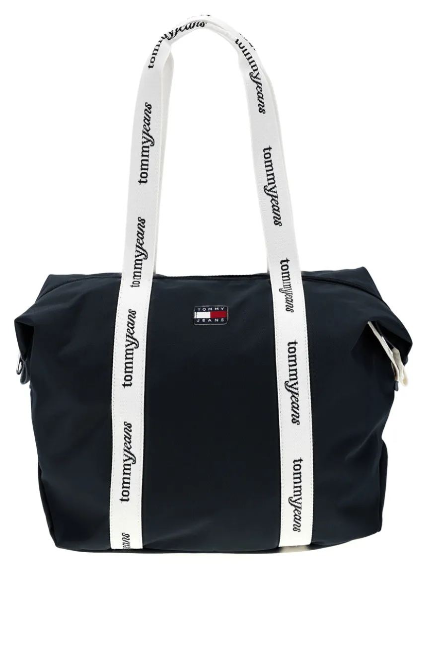 Borsa Mare Blu in Tessuto con Manici con Logo Tommy Jeans 18461