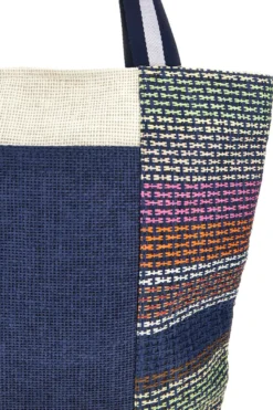 Borsa mare multicolore in tessuto Selun beach 261011/A