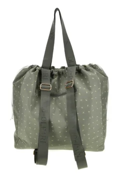 Borsa mare verde fantasia trasformabile in zaino Naj-oleari 61988/MIAP2