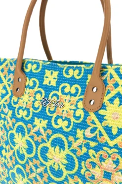 Borsa multicolor fantasia con manici Lejjou JJ90501
