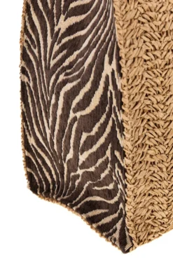 Borsa naturale intrecciata con charm Renato balestra 62141/ZAN2