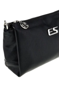 Borsa nera a tracolla compatta Emma spagnesi PU1461