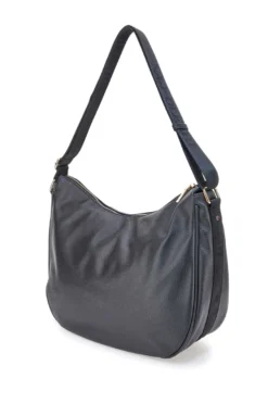 Borsa nera con charm e zip dorate Naj-Oleari 61329/BOBA13