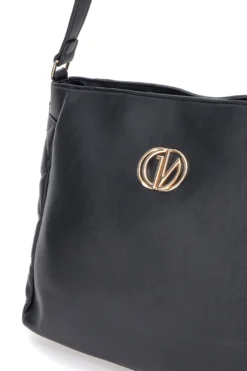 Borsa nera con dettagli trapuntati Guido Vietri K30,369,B015