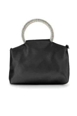 Borsa nera con manico gioiello Nbg SERA/1281