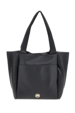 Borsa nera con patta e manici Prima riga BAGPITT002-B