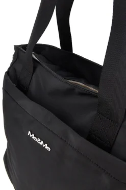 Borsa nera con tracolla e manici Me & me 2331