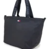Borsa shopper nero in tessuto con manici logati Tommy Jeans Daily Tote