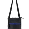 Borsello nero con dettaglio blu e tracolla regolabile Renato balestra COB 62140/M