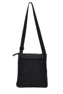 Borsello nero con dettaglio blu e tracolla regolabile Renato balestra COB 62140/M