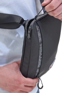 Borsello Rettangolare Nero COTTON BELT K19.017.B055