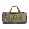 Borsone verde con logo laterale Adidas Linear Duffel