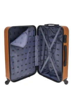 Bronzener Hartschalenkoffer mit Zahlenschloss Prima Riga 138 P