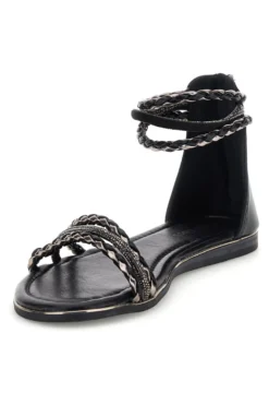 Cafe' cost RH16 schwarz Riemchensandalen