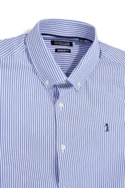 Camicia Azzurra a righe Us golf CA2605