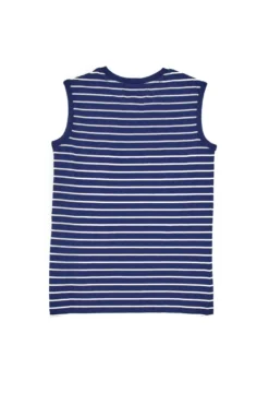 Canotta Blu con Righe Bianche Pitt Kids PT-B-T-05008