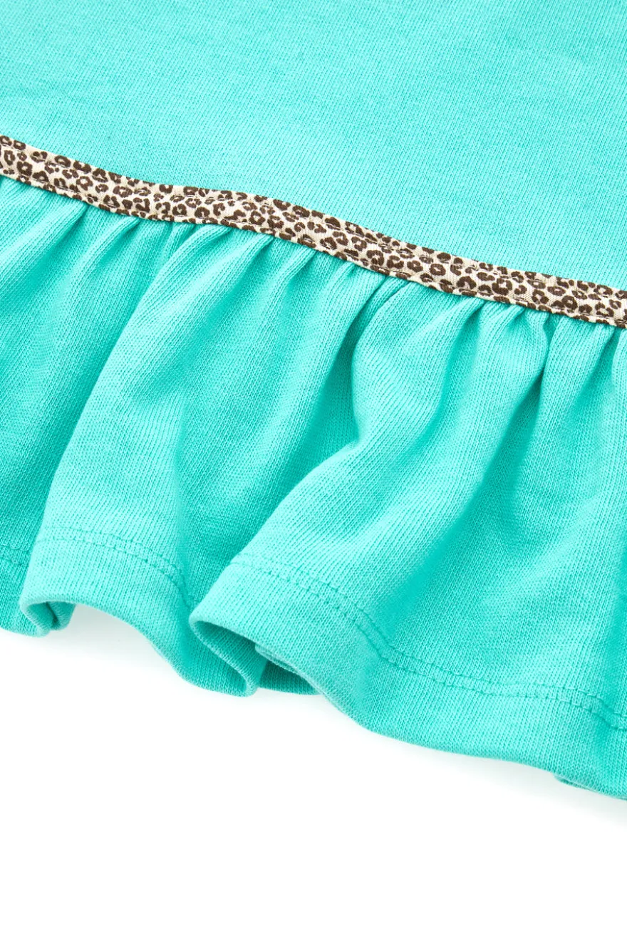 Canotta con Spalline Fine Verde Acqua Pitt Kids PT-K-T-7009