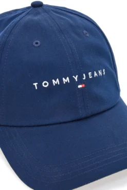 Cappellino blu con logo ricamato Tommy Jeans Logo Cap