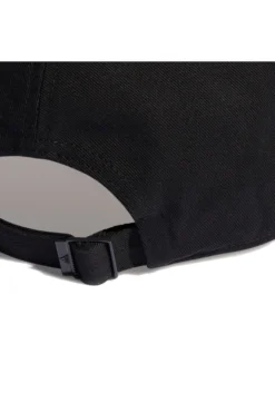 Cappellino con Frontino Nero e Logo Adidas Bianco ADIDAS BBALL CAP COT