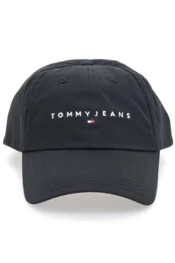 Cappellino nero con logo ricamato Tommy Jeans Logo Cap