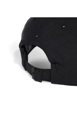 Cappellino nero con visiera curva e logo Adidas JN 6589