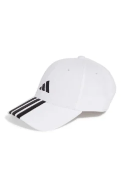 Cappello bianco con visiera Adidas BBALL 3S CAP NL