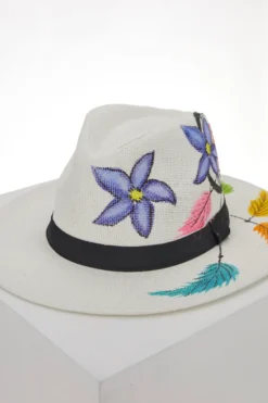 Cappello Borsalino Coveri Collection 230215 Bianco