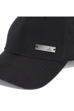 Cappello nero con placca logo Adidas BB CAP LT MET