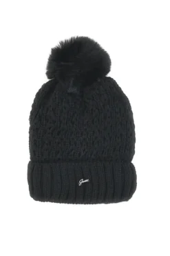 Cappello nero con pon pon interno caldo GianMarco Venturi CLASS 66303V