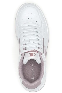 Champion RD18 Heritage Perf WNS Weiße Sneakers mit rosa Details