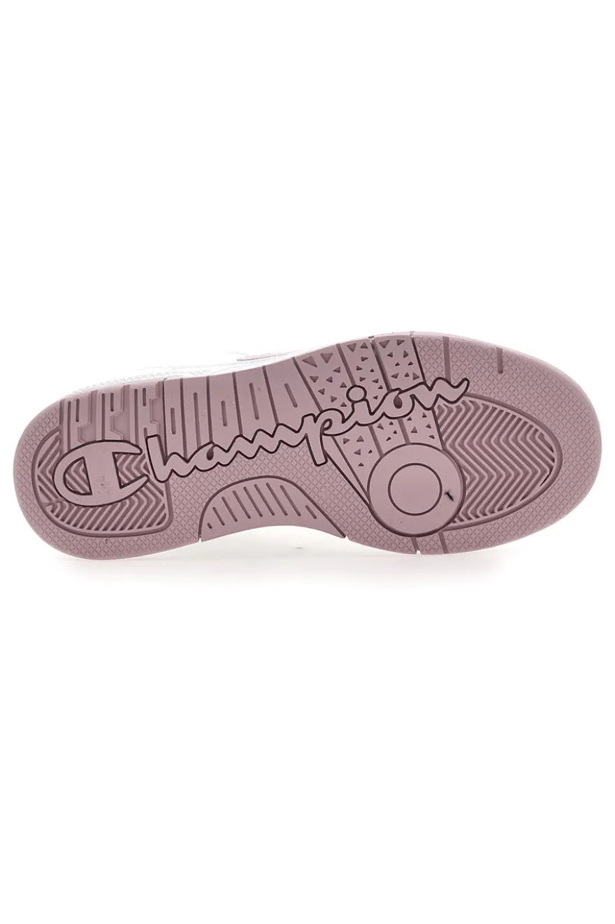 Champion RD18 Heritage Perf WNS Weiße Sneakers mit rosa Details