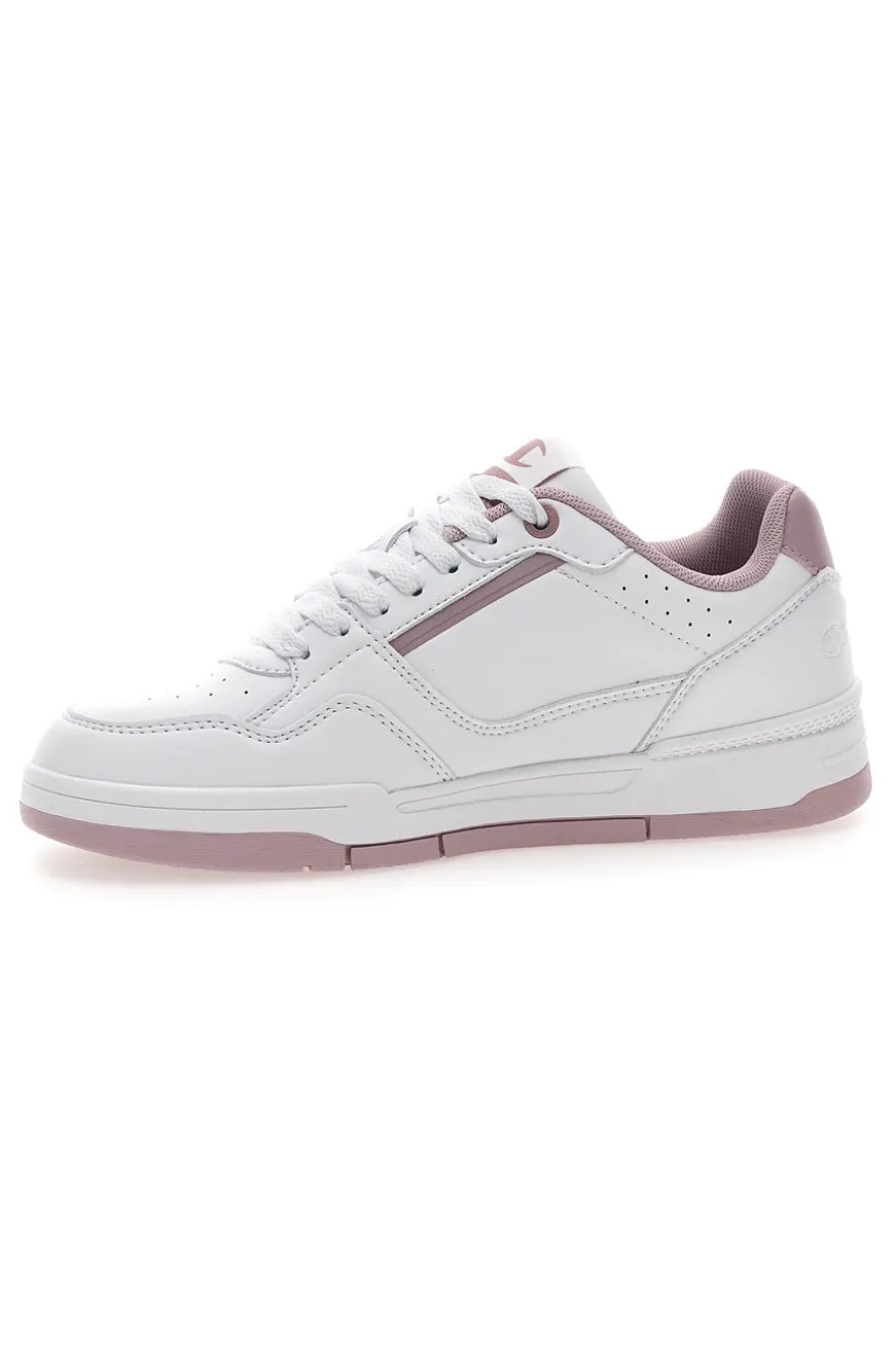 Champion RD18 Heritage Perf WNS Weiße Sneakers mit rosa Details