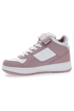 Champion – RD18 Mid G PS – Rosa-weiße, mittelhohe Sneakers mit Klettverschluss
