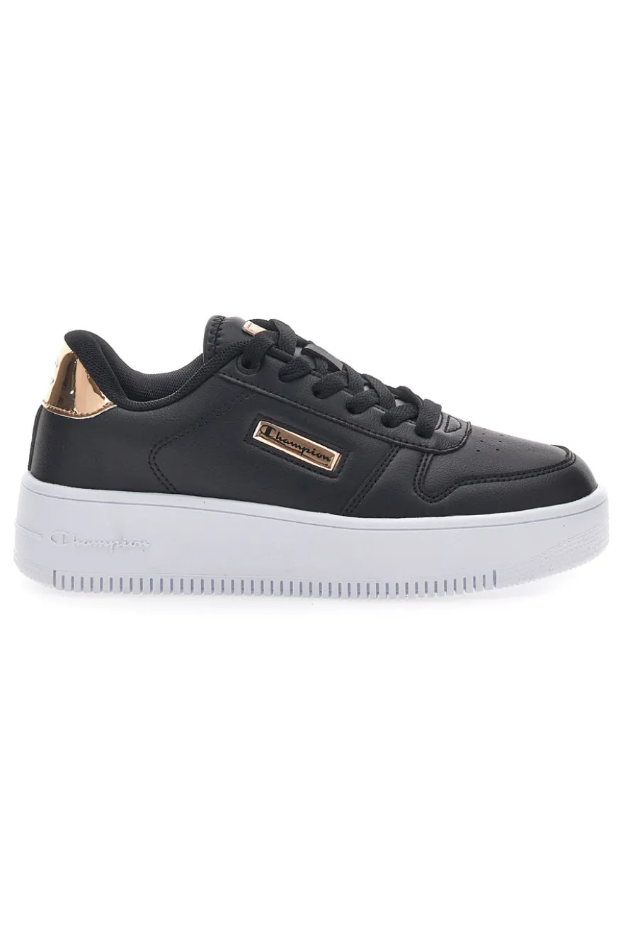 Champion Rebound Plat Metal Black Flatform-Sneaker