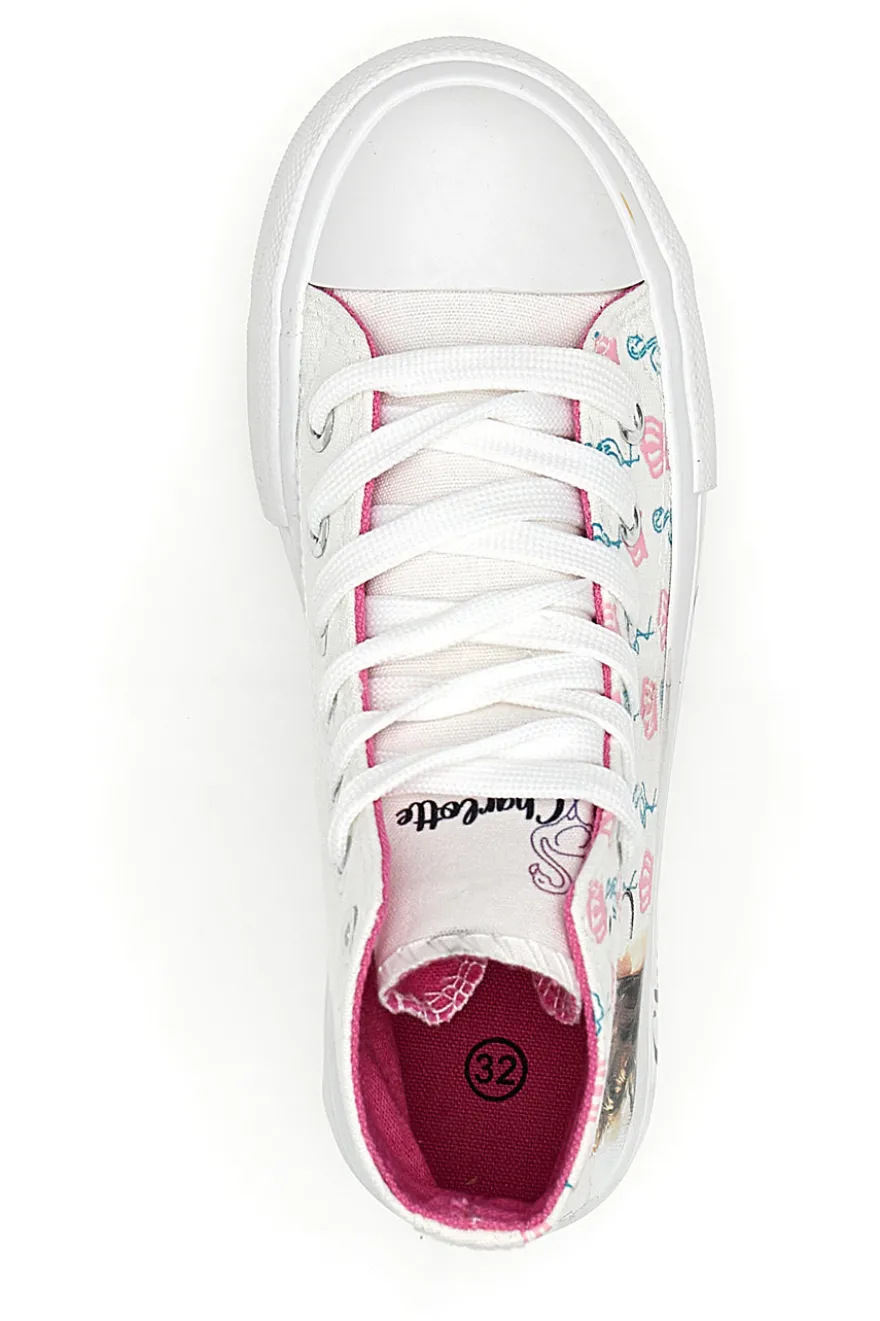 Charlotte 7901 Weiße Mid-Cut-Sneaker
