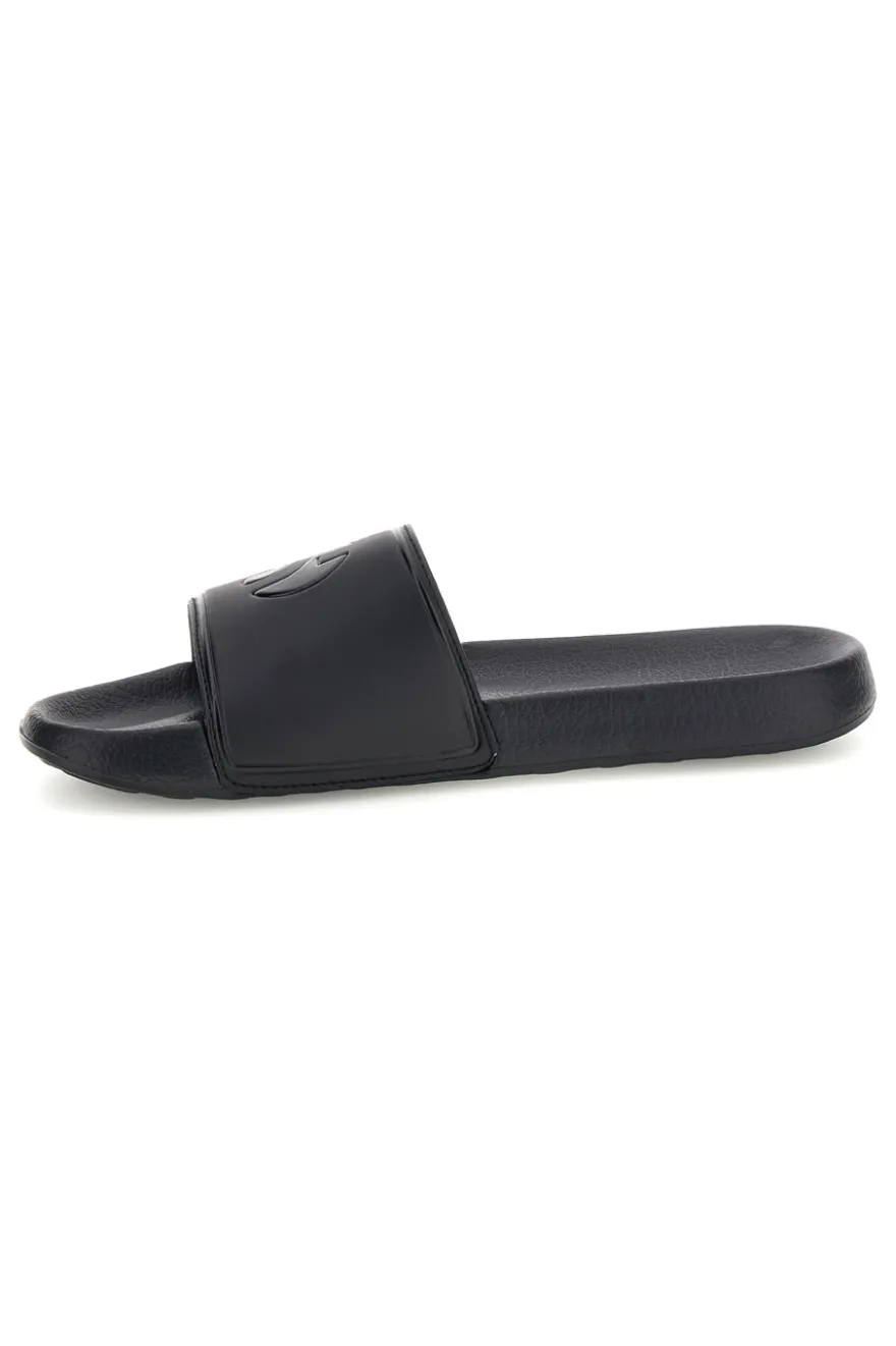 Ciabatta nera con fascia logo Superga S24S753