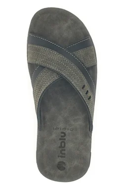 Ciabatte Antracite Con Fascia Incrociata Inblu 03 VT