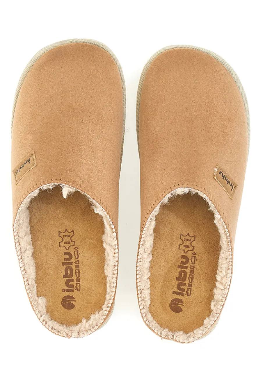 Ciabatte beige con fodera con pelo Inblu 45 CS
