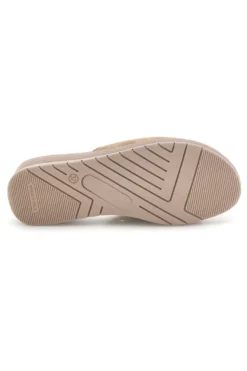 Ciabatte Beige Dettagli Metallizzati Linea comoda 8551