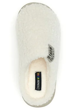 Ciabatte beige in tessuto teddy Coveri World 25847