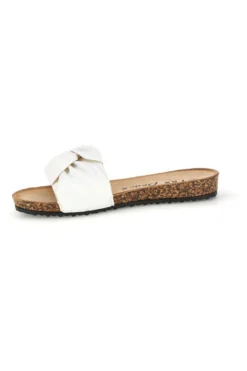 Ciabatte bianche con fascia annodata Fun beach 18107