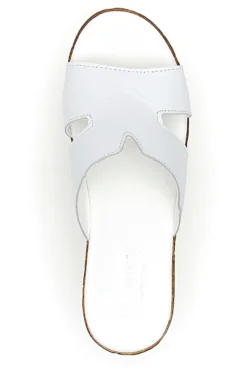Ciabatte Bianche Con Fascia in Pelle e Platform Alto PITTARELLO 342070428